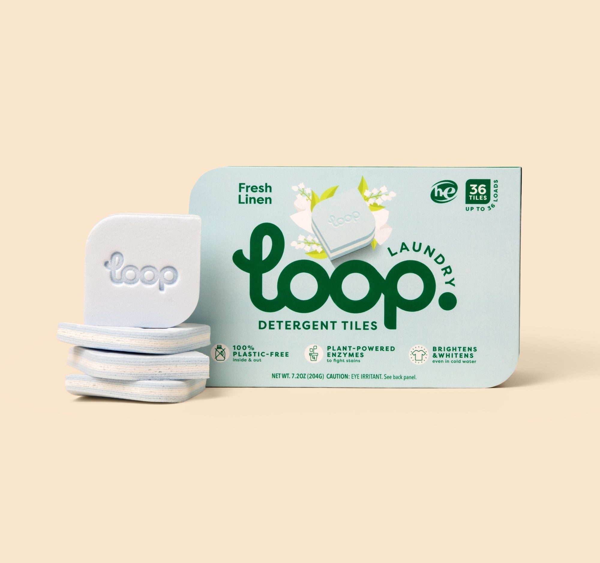 Loop Detergent Tile – Fresh Linen - 1 box